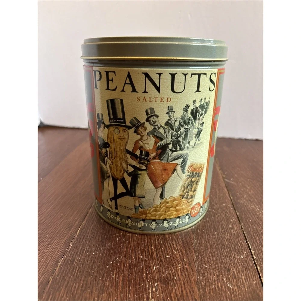 Vintage Mr. Peanut 1898 Tin‎ Planters